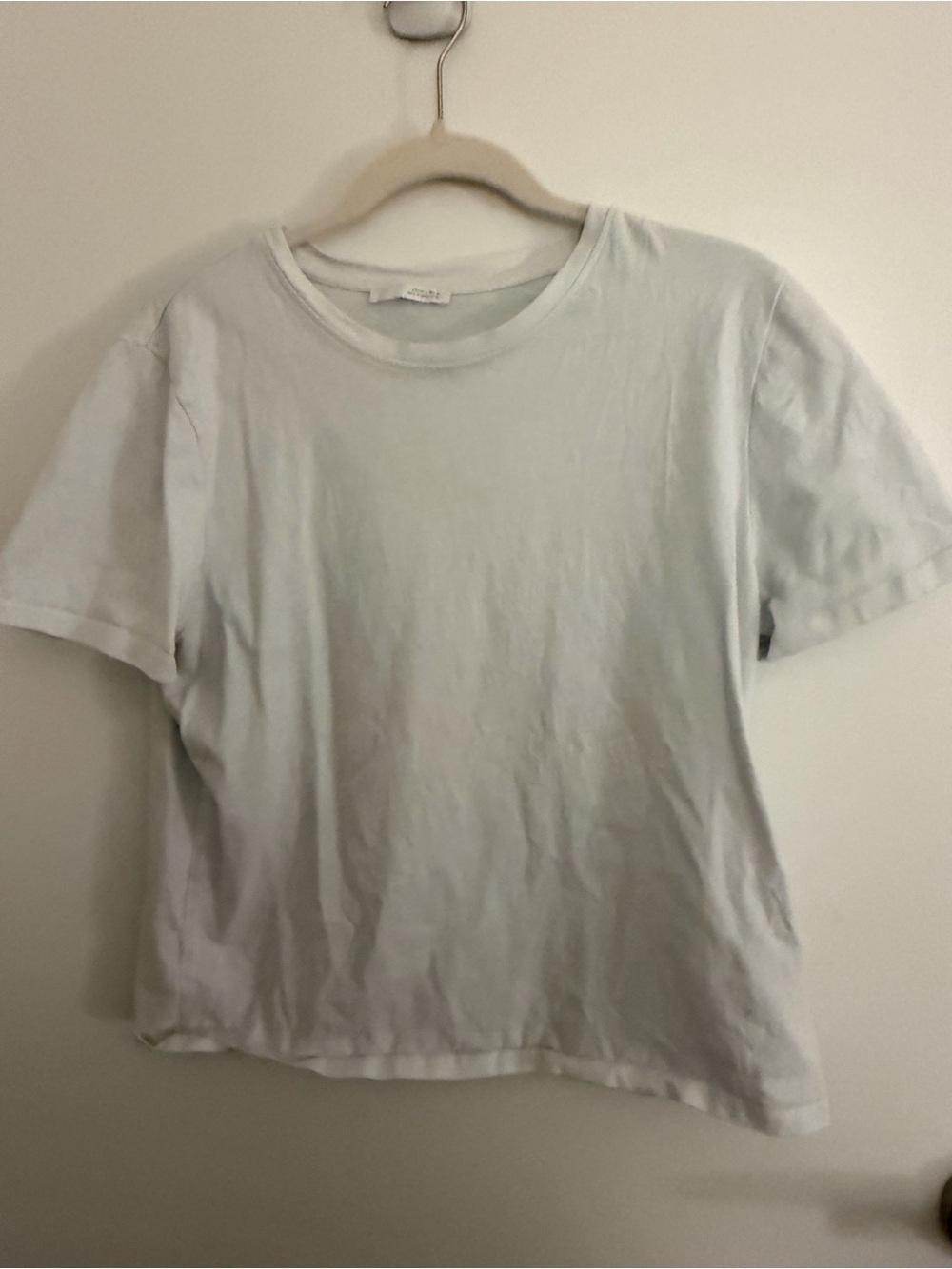 Classic Zara Crew Neck Tee - White